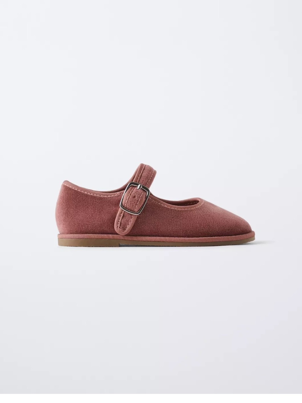 Zara Velvet Mary Janes